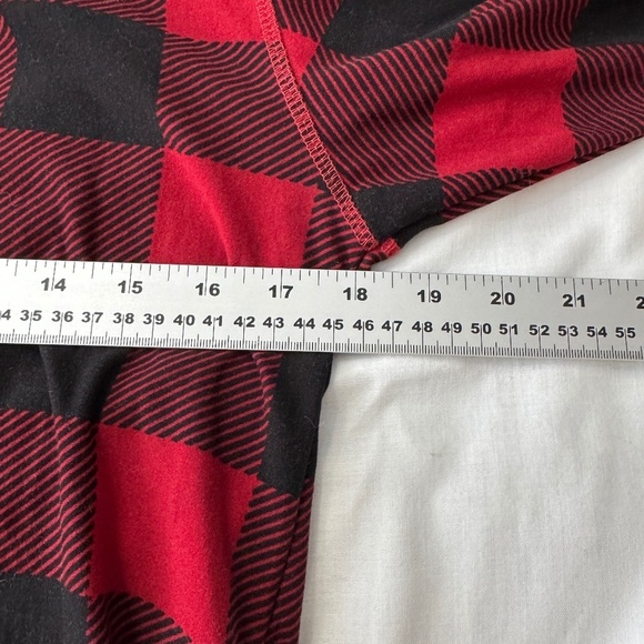 Fammy Jammies Velour Plaid One Piece Button Front Pajamas Medium Polar Bear Butt - Picture 9 of 14